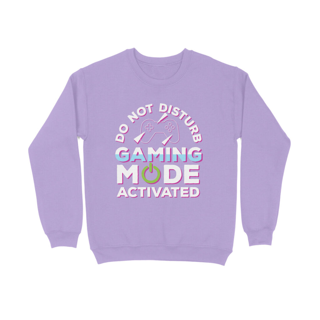 Men's Do Not Disturb Gaming Mode Activated Graphics Printed Sweatshirts