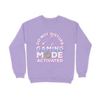Men's Do Not Disturb Gaming Mode Activated Graphics Printed Sweatshirts