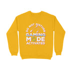 Men's Do Not Disturb Gaming Mode Activated Graphics Printed Sweatshirts
