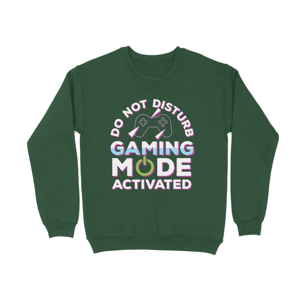 Men's Do Not Disturb Gaming Mode Activated Graphics Printed Sweatshirts