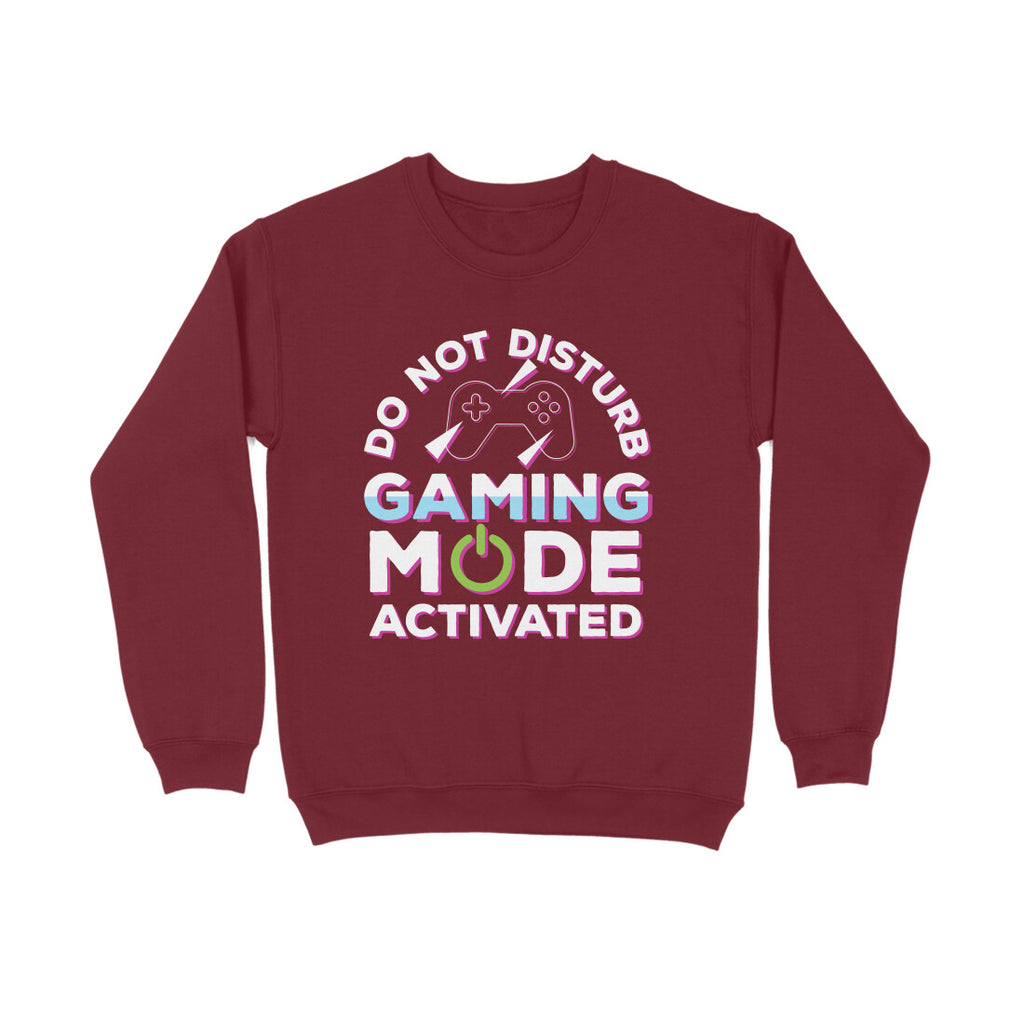 Women's Do Not Disturb Gaming Mode Activated Graphics Printed Sweatshirts