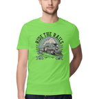 Men's Ride The Rails Design Printed T-Shirt