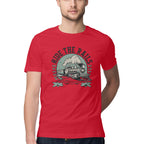 Men's Ride The Rails Design Printed T-Shirt