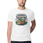 Men's Discover the Unknown Design Printed T-Shirt
