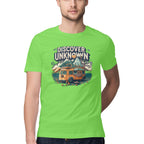 Men's Discover the Unknown Design Printed T-Shirt