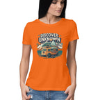 Women's Discover the Unknown Graphics Printed T-Shirt