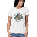 Women's Discover the Unknown Graphics Printed T-Shirt