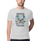 Men's Discover the Unknown Design Printed T-Shirt