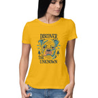Women's Discover the Unknown Graphics Printed T-Shirt