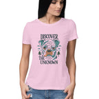 Women's Discover the Unknown Graphics Printed T-Shirt