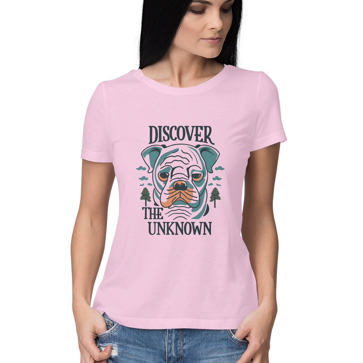 Women's Discover the Unknown Graphics Printed T-Shirt