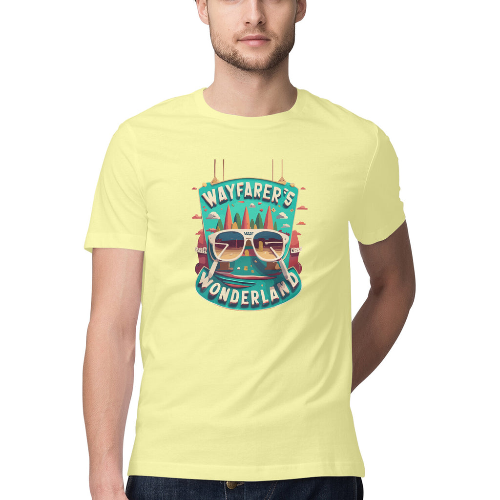 Men's wayfarer's wonderland Design Printed T-Shirt