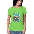 Women's wayfarer's wonderland Graphics Printed T-Shirt
