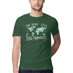 Men's The Road less less travelled Design Printed T-Shirt