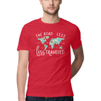 Men's The Road less less travelled Design Printed T-Shirt