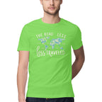 Men's The Road less less travelled Design Printed T-Shirt