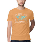 Men's The Road less less travelled Design Printed T-Shirt