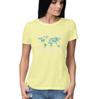 Women's The Road less less travelled Graphics Printed T-Shirt