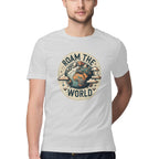 Men's Roam the world Design Printed T-Shirt