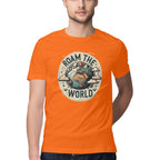 Men's Roam the world Design Printed T-Shirt