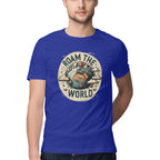 Men's Roam the world Design Printed T-Shirt