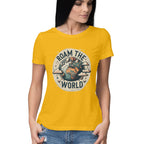 Women's Roam the world Graphics Printed T-Shirt