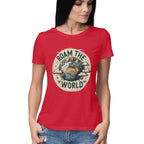 Women's Roam the world Graphics Printed T-Shirt