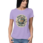 Women's Roam the world Graphics Printed T-Shirt