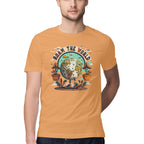 Men's Roam the world Design Printed T-Shirt