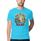 Men's Roam the world Design Printed T-Shirt