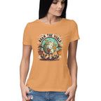 Women's Roam the world Graphics Printed T-Shirt