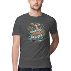 Men's Vintage Journey begins Design Printed T-Shirt