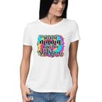 Women's  Because Mama Runs This ShitShow Graphics Printed T-Shirt