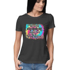 Women's  Because Mama Runs This ShitShow Graphics Printed T-Shirt