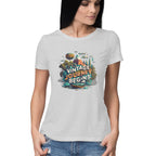 Women's Vintage Journey begins Graphics Printed T-Shirt