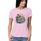 Women's Vintage Journey begins Graphics Printed T-Shirt