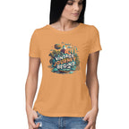 Women's Vintage Journey begins Graphics Printed T-Shirt