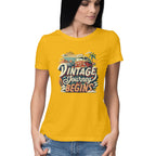 Women's Vintage Journey begins Graphics Printed T-Shirt