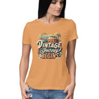 Women's Vintage Journey begins Graphics Printed T-Shirt