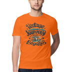 Men's Vintage Journey begins Design Printed T-Shirt