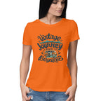 Women's Vintage Journey begins Graphics Printed T-Shirt