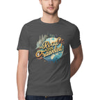 Men's The road less traveled Design Printed T-Shirt