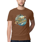 Men's The road less traveled Design Printed T-Shirt