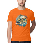 Men's The road less traveled Design Printed T-Shirt