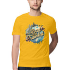 Men's The road less traveled Design Printed T-Shirt