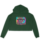 Women's  Because Mama Runs This ShitShow Graphics Printed Crop Hoodies