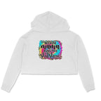 Women's  Because Mama Runs This ShitShow Graphics Printed Crop Hoodies