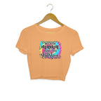 Women's  Because Mama Runs This ShitShow Graphics Printed Crop Tops