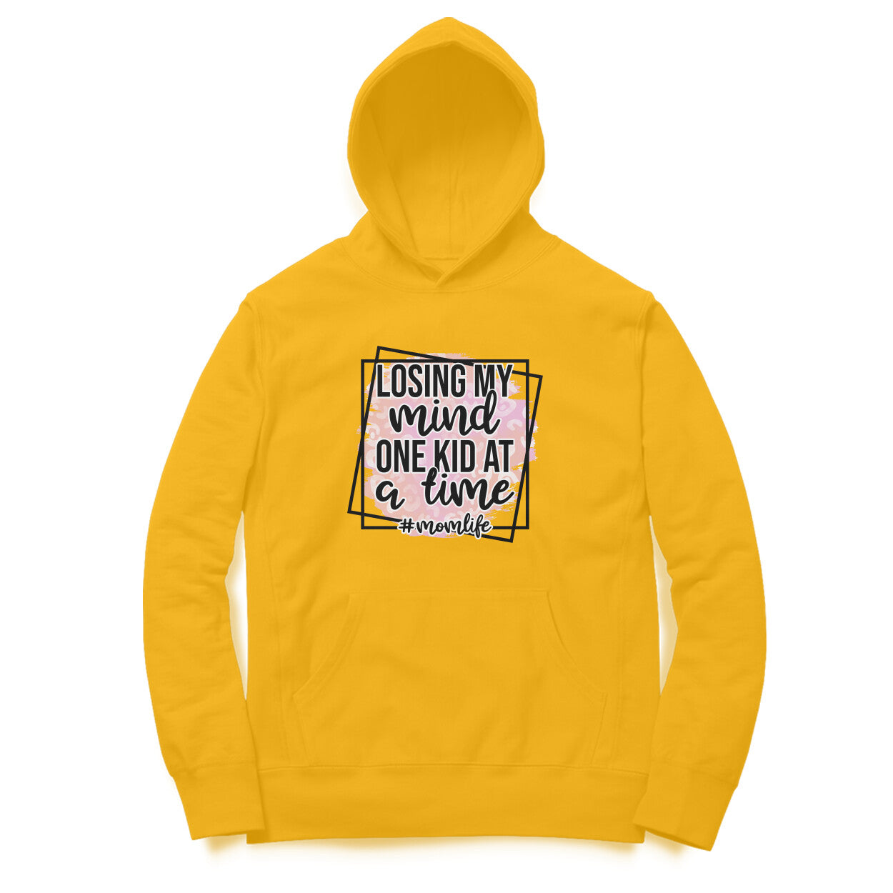 Women's Losing My Mind One Kid At A Time Graphics Printed Hoodies