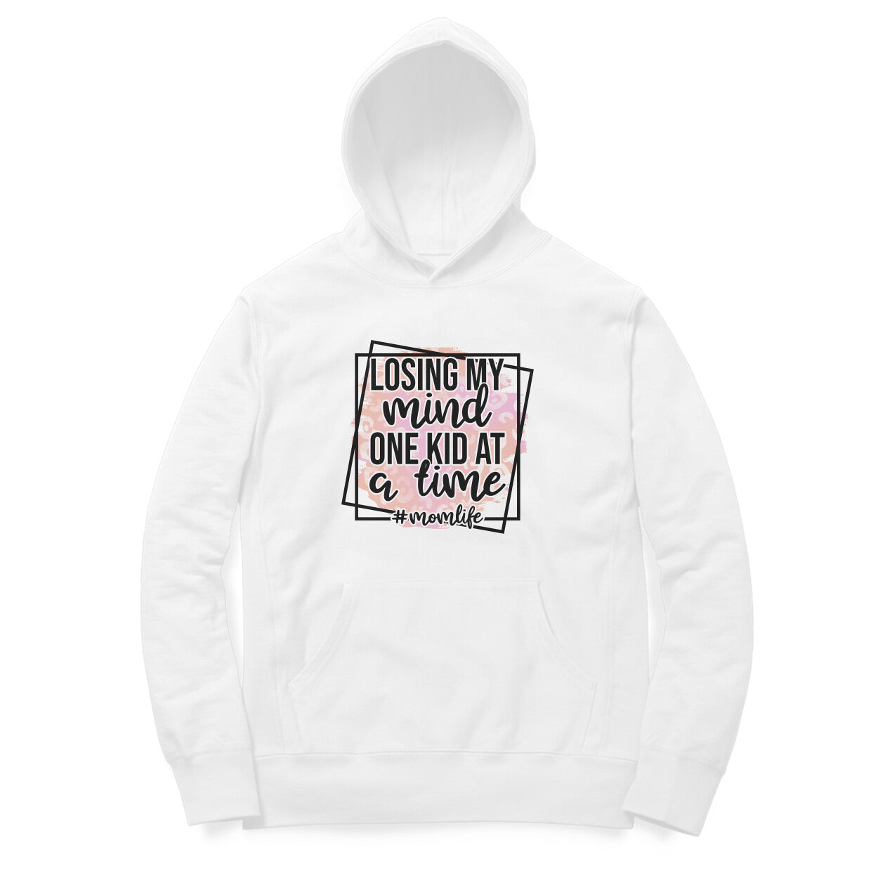 Women's Losing My Mind One Kid At A Time Graphics Printed Hoodies